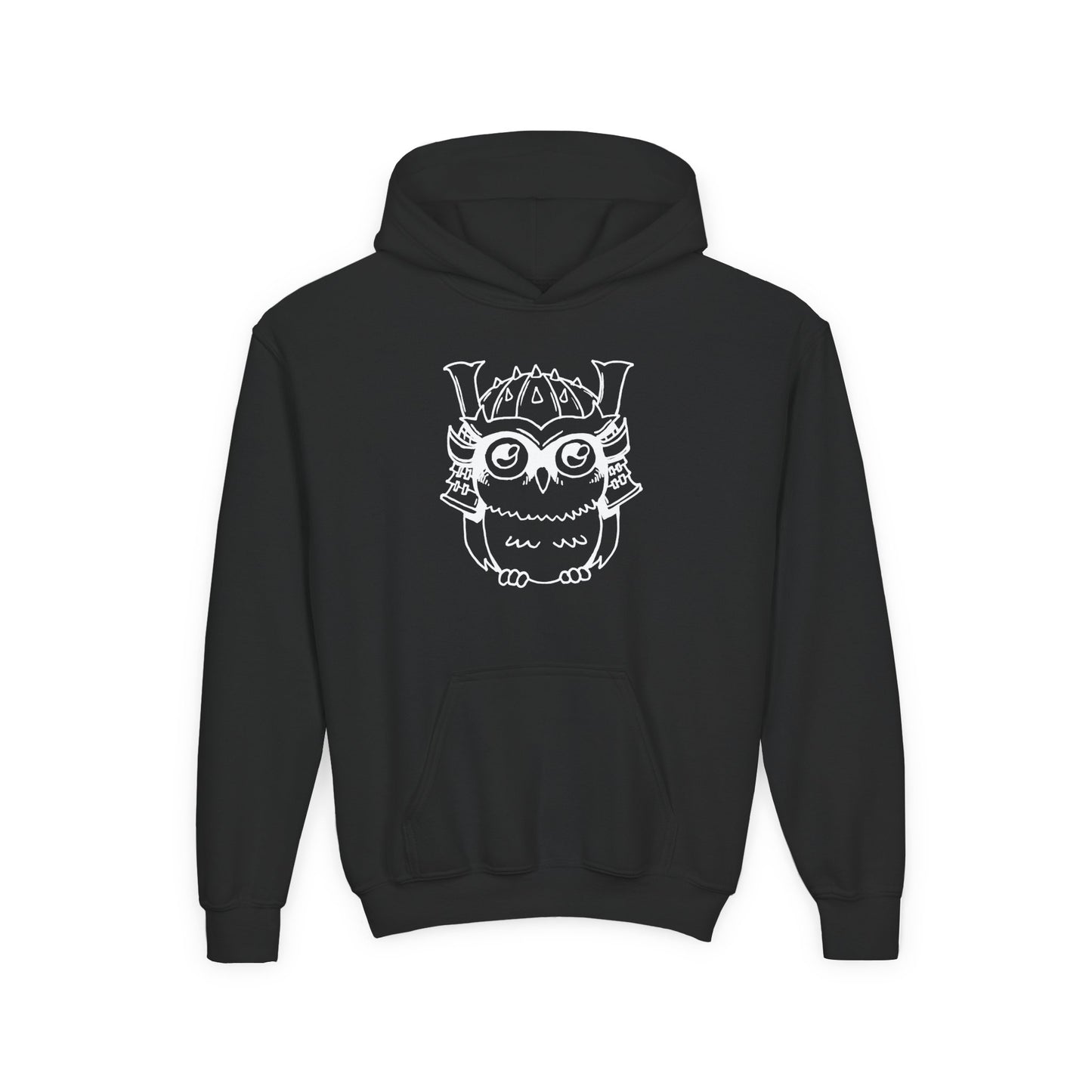 Bar Bushido Youth Cotton Hoodie - Owl Sketch Logo