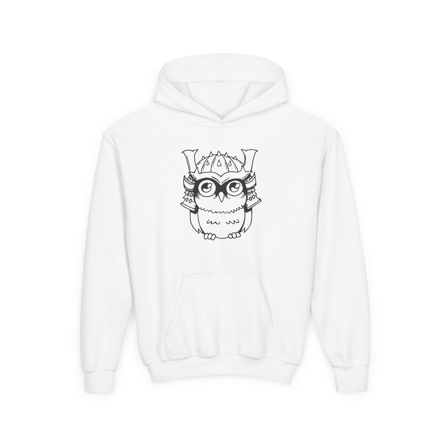 Bar Bushido Youth Cotton Hoodie - Owl Sketch Logo