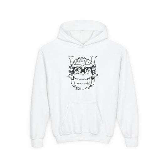 Bar Bushido Youth Cotton Hoodie - Owl Sketch Logo