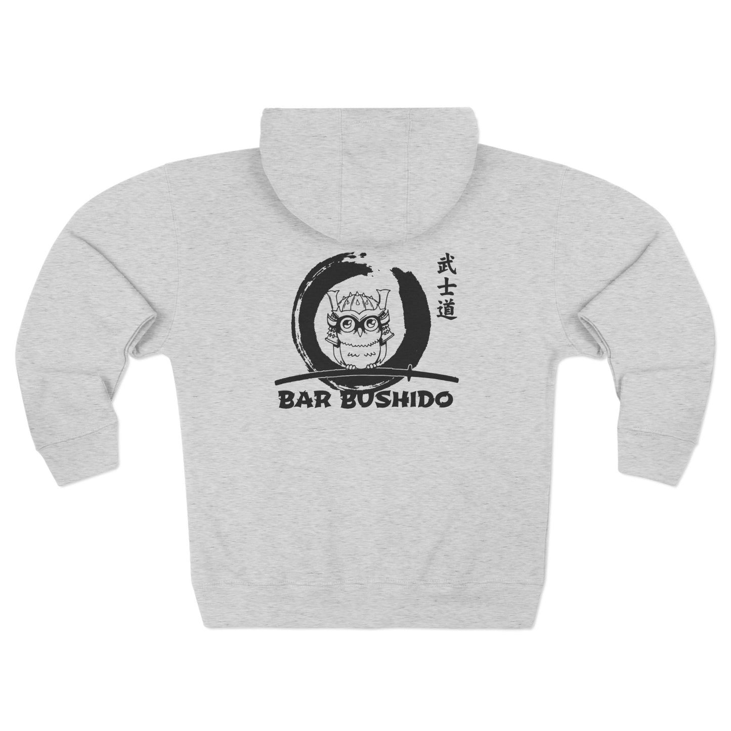 Bar Bushido Unisex Zip Hoodie - Neon Owl Logo