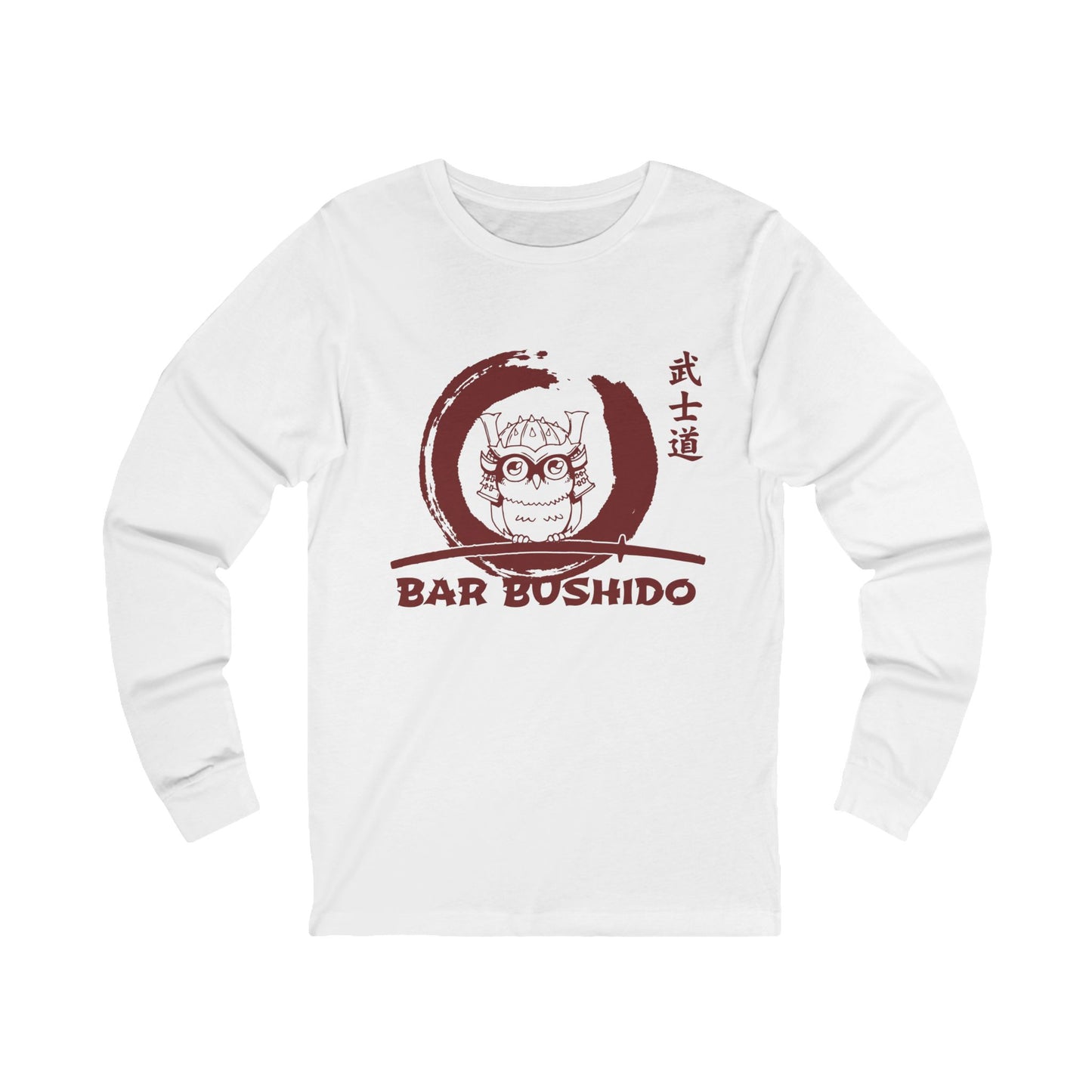 Bar Bushido Unisex Jersey Long Sleeve Tee - Bushido Colored Logo