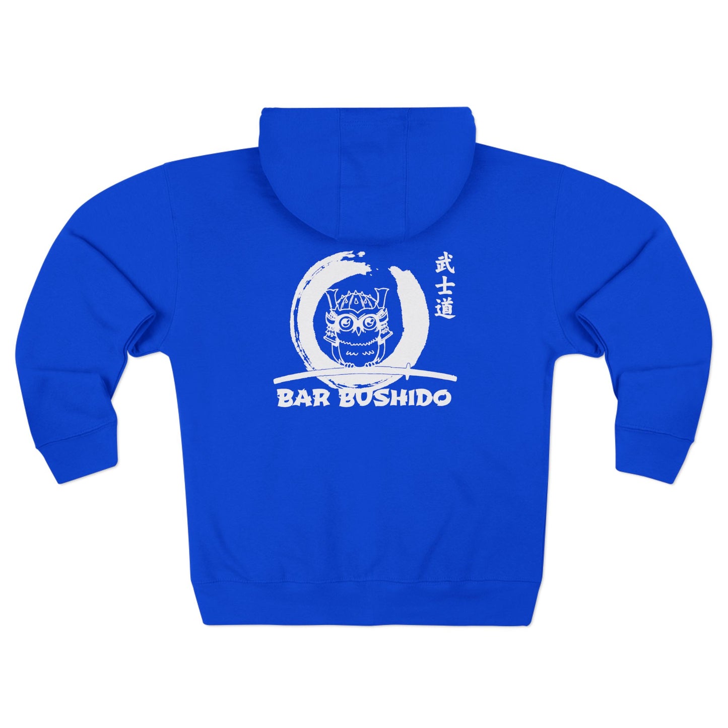 Bar Bushido Unisex Zip Hoodie - Neon Owl Logo