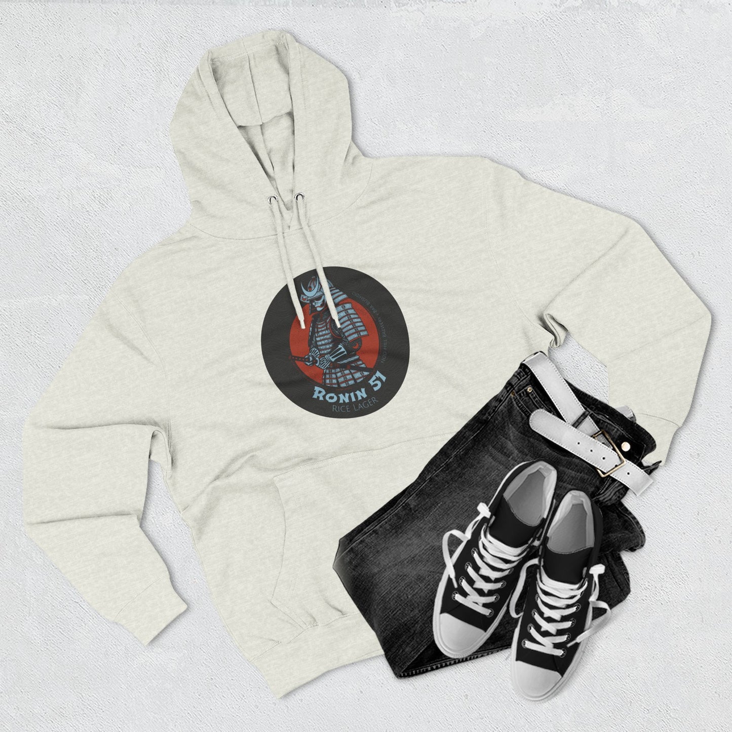 Bar Bushido Unisex Heavy Cotton Hoodie - Ronin Logo