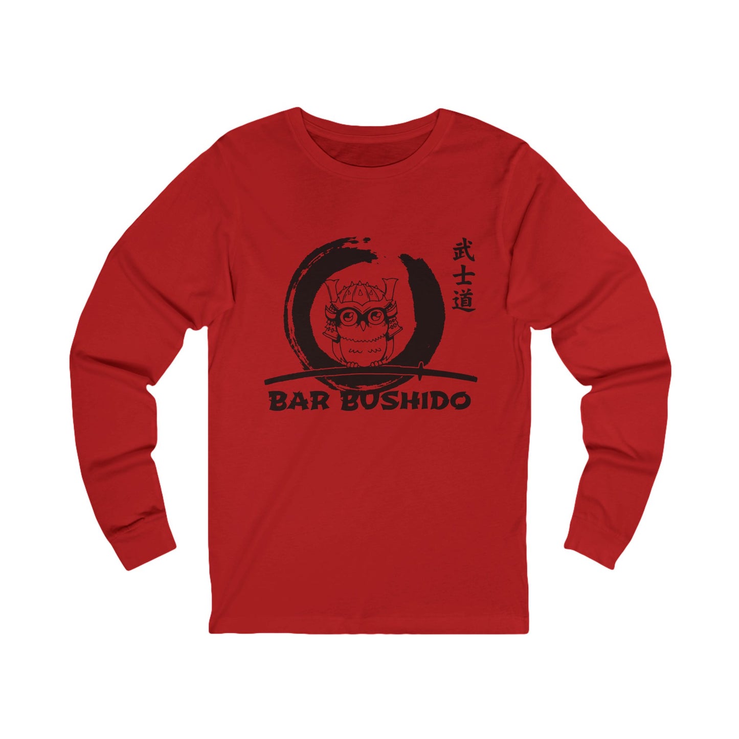 Bar Bushido Unisex Jersey Long Sleeve Tee - Bushido Colored Logo