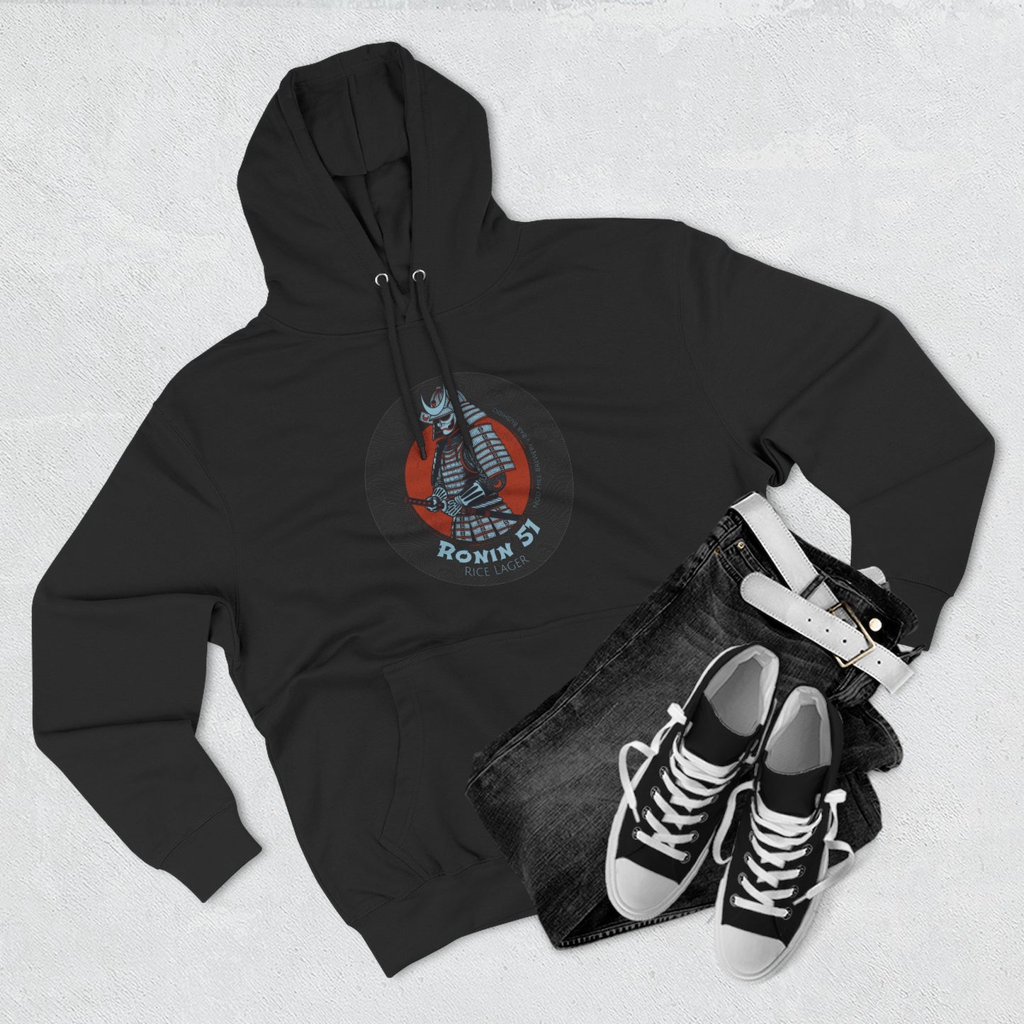 Bar Bushido Unisex Heavy Cotton Hoodie - Ronin Logo
