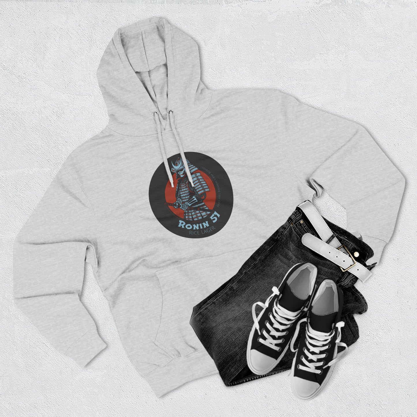 Bar Bushido Unisex Heavy Cotton Hoodie - Ronin Logo
