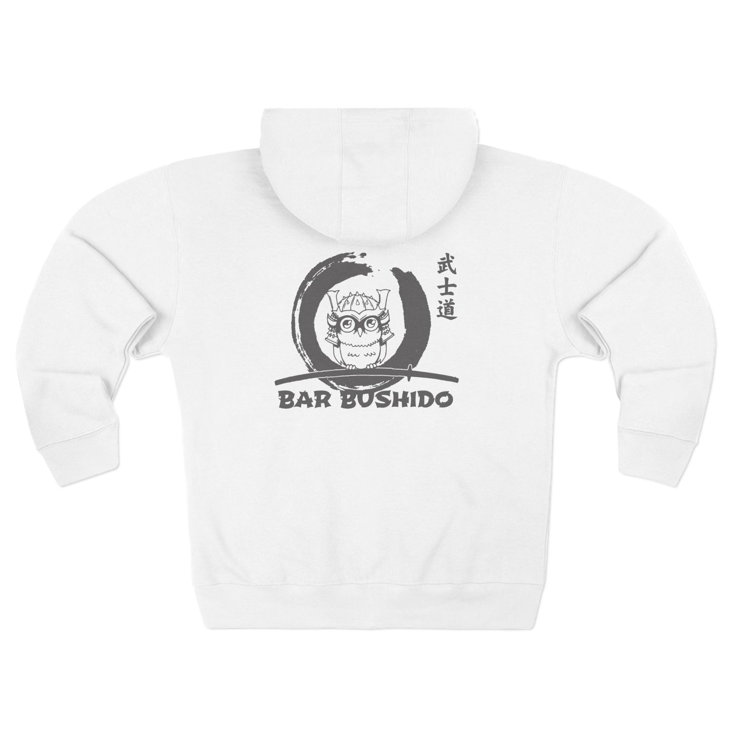 Bar Bushido Unisex Zip Hoodie - Neon Owl Logo