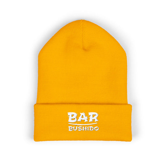 Bar Bushido Classic Cuffed Beanie - Embroidery Word Logo