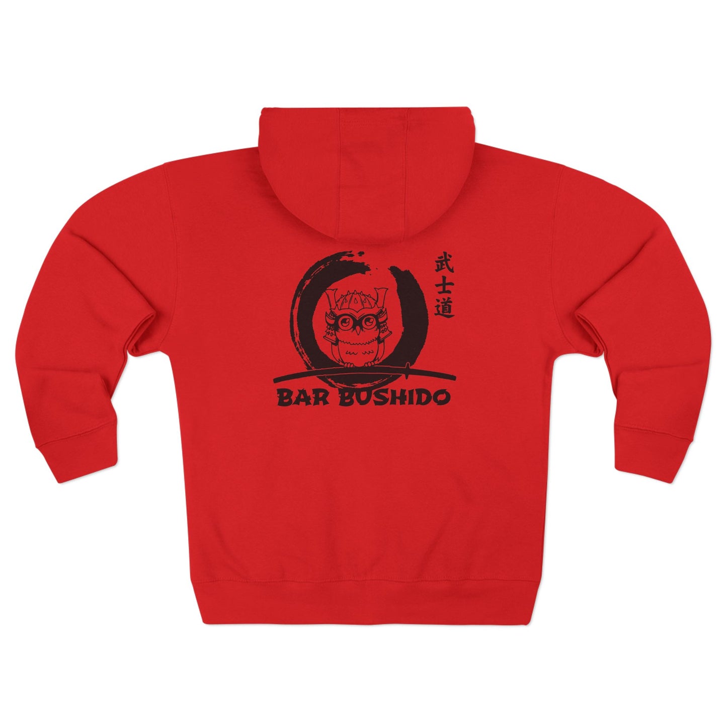 Bar Bushido Unisex Zip Hoodie - Neon Owl Logo