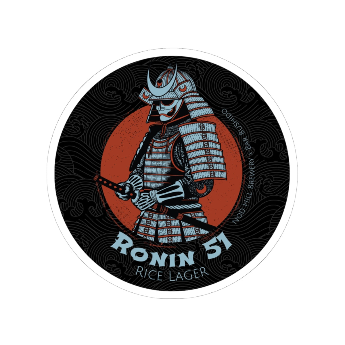 Bar Bushido Vinyl Sticker - Ronin Logo