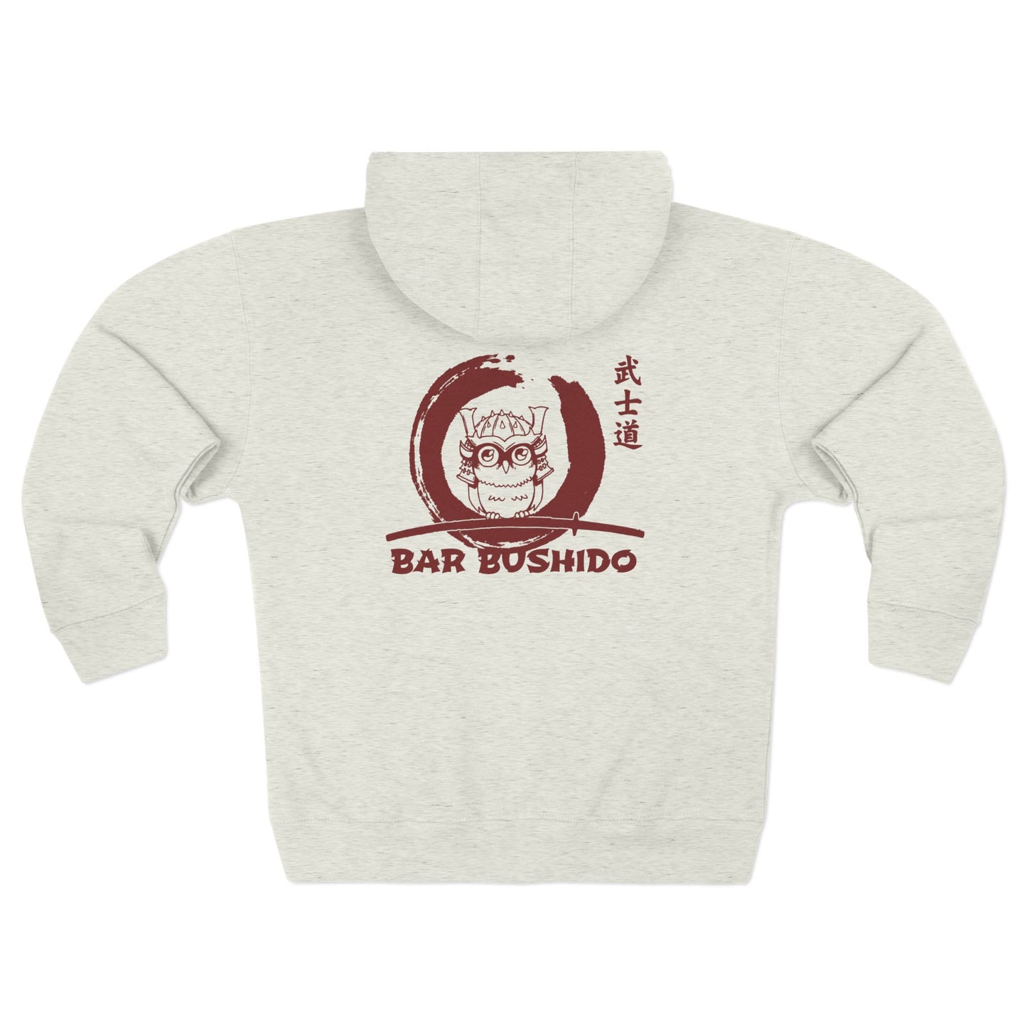 Bar Bushido Unisex Zip Hoodie - Neon Owl Logo