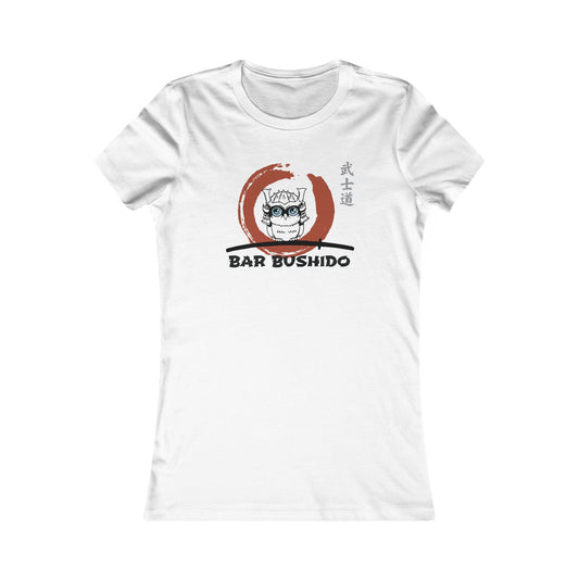 Bar Bushido Ringspun Cotton Fitted Vintage Retro Womens Tee - Color Logo