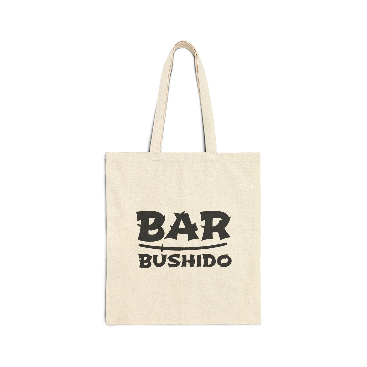 Bar Bushido Canvas Cotton Tote Bag - Mixed Logo