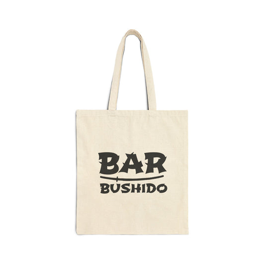 Bar Bushido Canvas Cotton Tote Bag - Mixed Logo